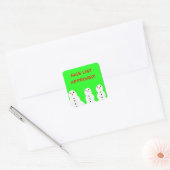 Leuke lijst goedgekeurde stickers! vierkante sticker (Envelop)