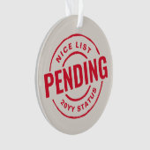 Leuke lijst grappige schattige rode kerst huisdier ornament (voorkant)