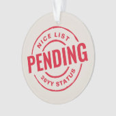 Leuke lijst grappige schattige rode kerst huisdier ornament (voorkant)