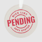 Leuke lijst grappige schattige rode kerst huisdier ornament (voorkant)