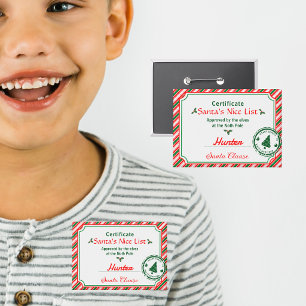 Leuke Lijst Kerst Diploma Certificaat Button