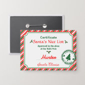 Leuke Lijst Kerst Diploma Certificaat Button (Voorkant / Achterkant)