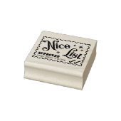 Leuke lijst Kerst Kaart Envelope Santa Stamp Rubberstempel (Stempel)