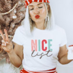 Leuke lijst Moderne Grappige Kerstmis T-shirt<br><div class="desc">Dit stijlvolle kerstontwerp is ideaal voor zowel kinder als volwassen shirten. Dit vakantie shirt is een perfect kerstcadeau,  kous stuffer,  vakantie cadeau ruilen of gewoon een speciaal cadeau voor u van de Kerstman.</div>