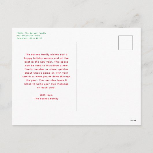 Leuke lijst pro tip grappig een foto kerst huisdie feestdagenkaart (Achterkant)