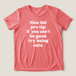 Leuke lijst pro tip grappig schattig wit type kers Tri-Blend shirt