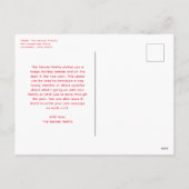 Leuke lijst pro tip grappige rode kerst huisdier f feestdagenkaart (Achterkant)