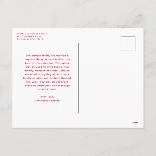 Leuke lijst pro tip grappige rode kerst huisdier f feestdagenkaart (Achterkant)