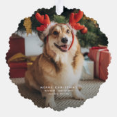 Leuke lijst pro tip leuke grappige huisdier foto k ornament kaart (Achterkant)