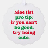 Leuke lijst schattig grappig rood groen huisdier f ornament kaart (Voorkant)