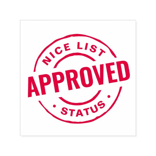 Leuke lijst status leuke slimme kerst  zelfinktende stempel (Design)