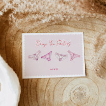 Leuke Lingerie Douche Bachelorette Panty Spelbord