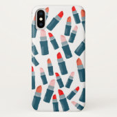 Leuke lippenstift: hoofdletters wit Case-Mate iPhone case (Achterkant)