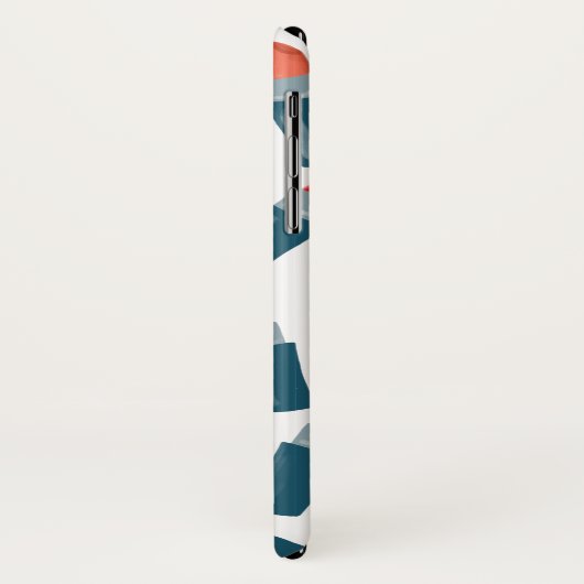 Leuke lippenstift: hoofdletters wit Case-Mate iPhone case (Achterkant/links)