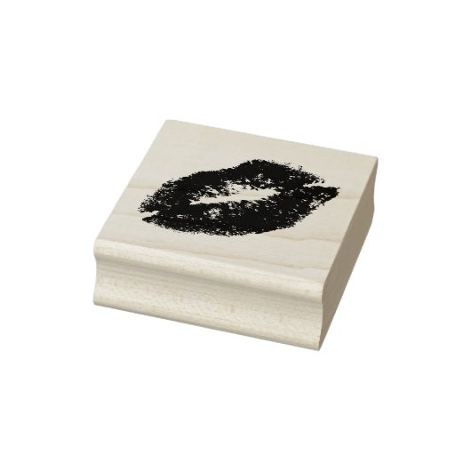 Leuke lippenstift kus rubberstempel (Stempel)