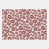 Leuke Lipstick Kus Impress Inpakpapier Vel (Voorkant)