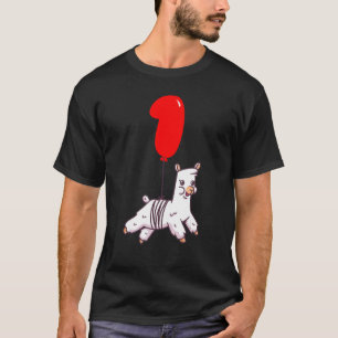 Leuke Llama 1e Verjaardag Kinder Ballonfeest T-shirt