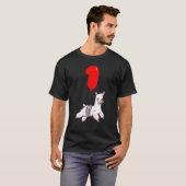 Leuke Llama 1e Verjaardag Kinder Ballonfeest T-shirt (Voorkant volledig)