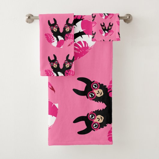 Leuke Llama Alpaca Accessoires Bad Handdoek (Insitu)