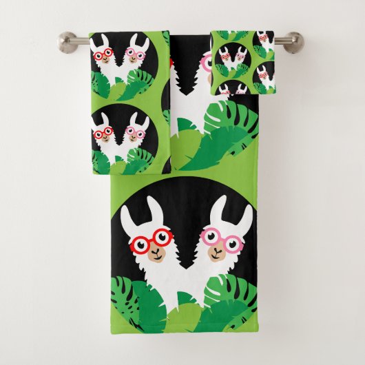 Leuke Llama Alpaca Accessoires Bad Handdoek (Insitu)