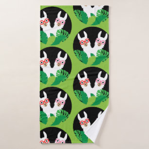 Leuke Llama Alpaca Accessoires Badhanddoek