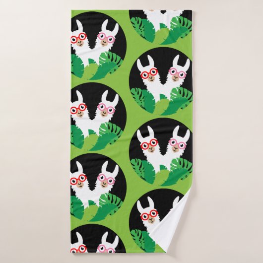 Leuke Llama Alpaca Accessoires Badhanddoek (Badhanddoek)