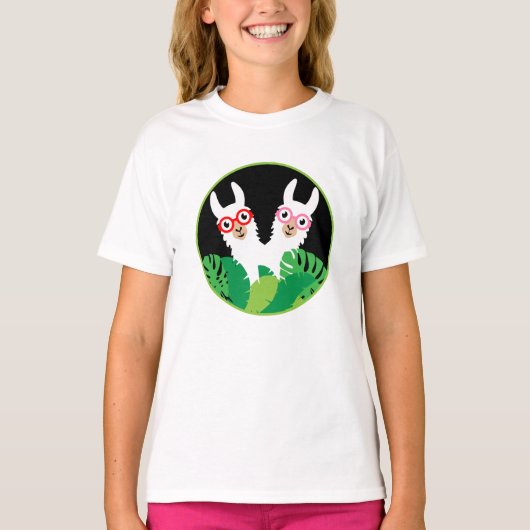 Leuke Llama Alpaca Accessoires T-shirt (Voorkant)