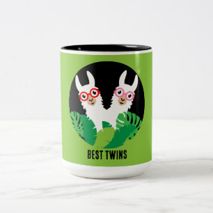 Leuke Llama Alpaca Accessoires Tweekleurige Koffiemok