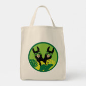 Leuke Llama Alpaca Beste Vrienden Tote Bag (Achterkant)
