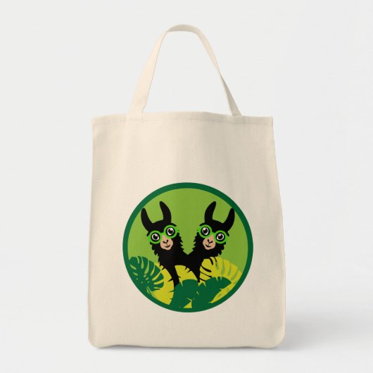 Leuke Llama Alpaca Beste Vrienden Tote Bag (Voorkant)