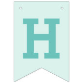 Leuke Llama Baby Kids Verjaardag Aqua bunting bann Vlaggetjes (Tweede vlag)