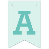 Leuke Llama Baby Kids Verjaardag Aqua bunting bann Vlaggetjes (Derde vlag)