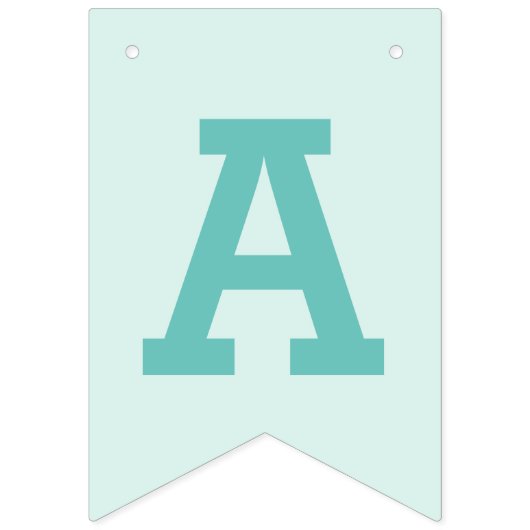 Leuke Llama Baby Kids Verjaardag Aqua bunting bann Vlaggetjes (Derde vlag)