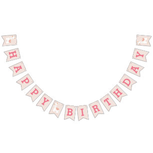 Leuke Llama Baby Kids Verjaardag Roze bunting bann Vlaggetjes