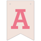 Leuke Llama Baby Kids Verjaardag Roze bunting bann Vlaggetjes (Derde vlag)