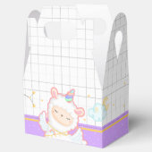 Leuke Llama Eenhoorn Rainbow Party Favor Box Bedankdoosjes (Geopend)