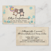 Leuke Lollipop beren Vrienden snoep Making Busines Visitekaartje (Voorkant / Achterkant)