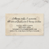 Leuke Lollipop beren Vrienden snoep Making Busines Visitekaartje (Achterkant)