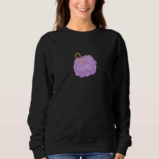 Leuke Loofah Kleding Paarse Loofa Trui (Voorkant)