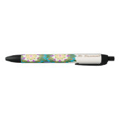 Leuke Lotus Bloemen Gepersonaliseerde Naam Zwarte Inkt Pen (Bodem)