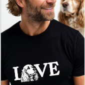 Leuke Love Cocker Spaniel hond T-shirt