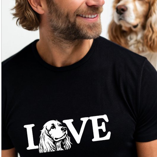 Leuke Love Cocker Spaniel hond T-shirt