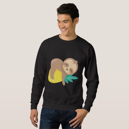 Leuke luiaard ananas trui (Voorkant volledig)