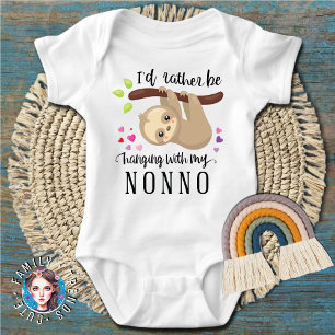 Leuke luiaard die ik liever met mijn nonno zou han romper