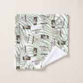 Leuke luiaard dierlijk patroon in wild bos bad handdoek (Wasdoekje)