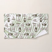 Leuke luiaard dierlijk patroon in wild bos bad handdoek (Handdoek)