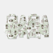 Leuke luiaard dierlijk patroon in wild bos bedankdoosjes (Uitgevouwen)