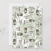 Leuke luiaard dierlijk patroon in wild bos bedankkaart (Achterkant)