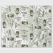 Leuke luiaard dierlijk patroon in wild bos cadeaupapier (Vlak)