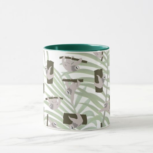 Leuke luiaard dierlijk patroon in wild bos mok (Midden)